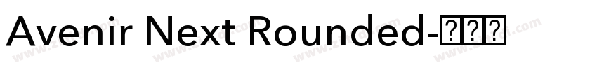 Avenir Next Rounded字体转换